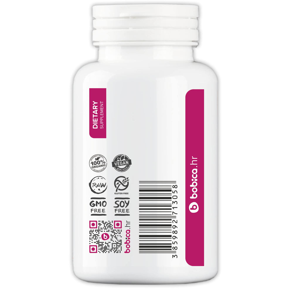 Close-up of dried aronia berries powder