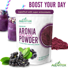Powder added to smoothie or beverage