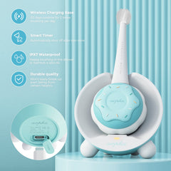 Blue dinosaur packaging design with unboxing view