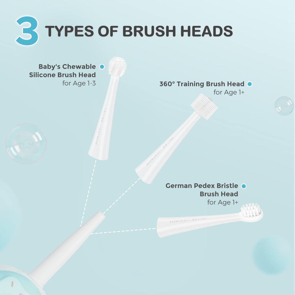 Yellow Light Technology indicator on ARPHA toothbrush