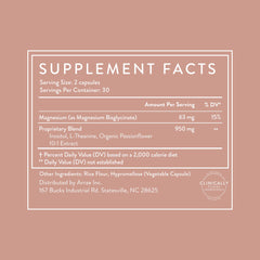 Packaging and branding for Arrae Calm Cortisol Manager