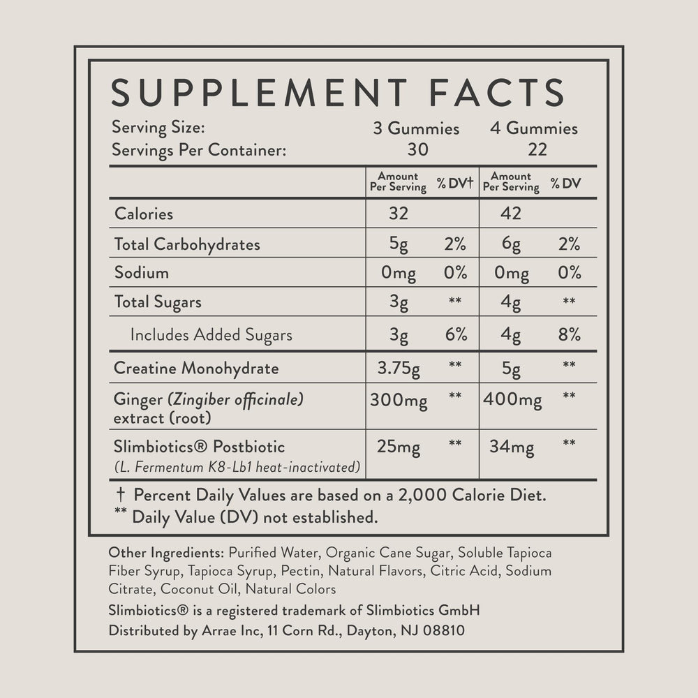 Serving suggestion showing daily gummy use