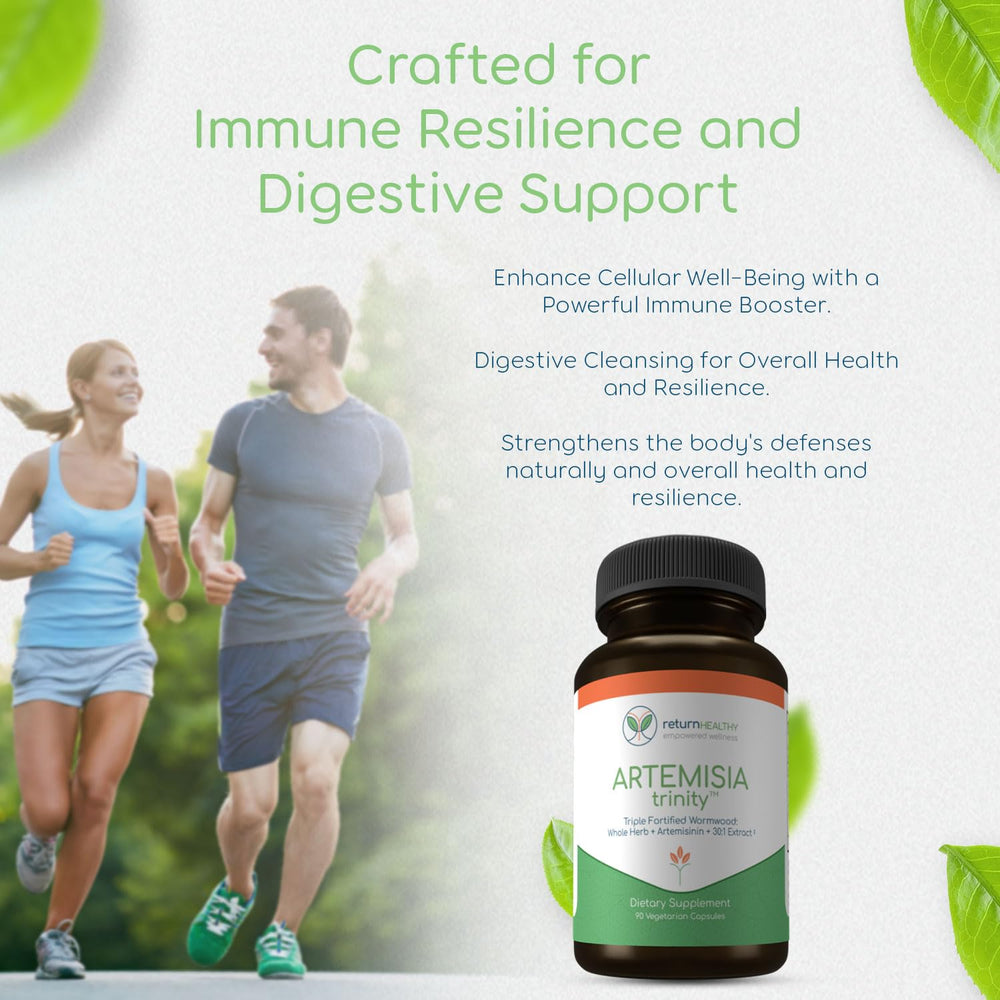 Product image of Artemisia Trinity bottle and packaging