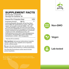 Close-up of Arthocin ingredients: boswellia serrata, devil's claw, and curcumin