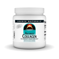 Front view of Source Naturals Arthred Collagen powder canister