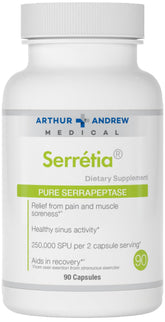 Arthur Andrew Medical Serretia Serrapeptase bottle with 90 capsules