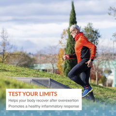 Two Serrapeptase capsules with a glass of water