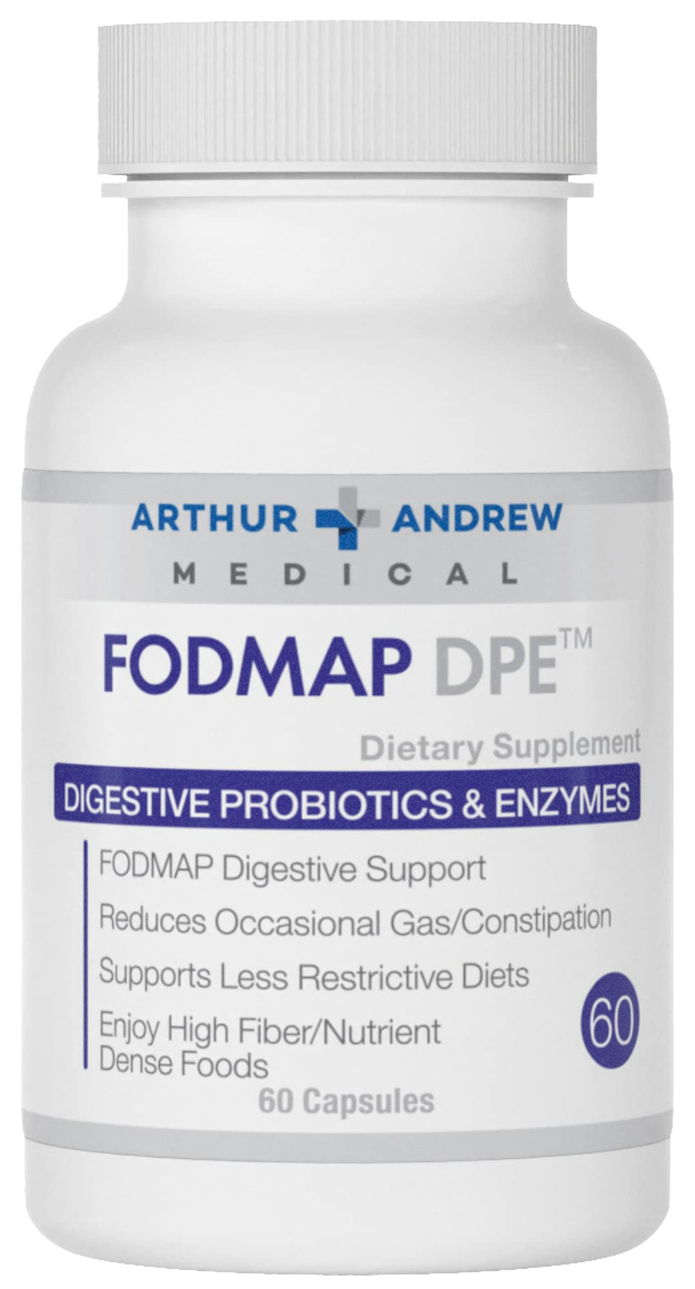 Arthur Andrew Medical FODMAP DPE bottle and packaging