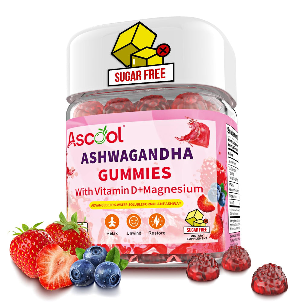 Ascool Ashwagandha Gummies 90-count bottle