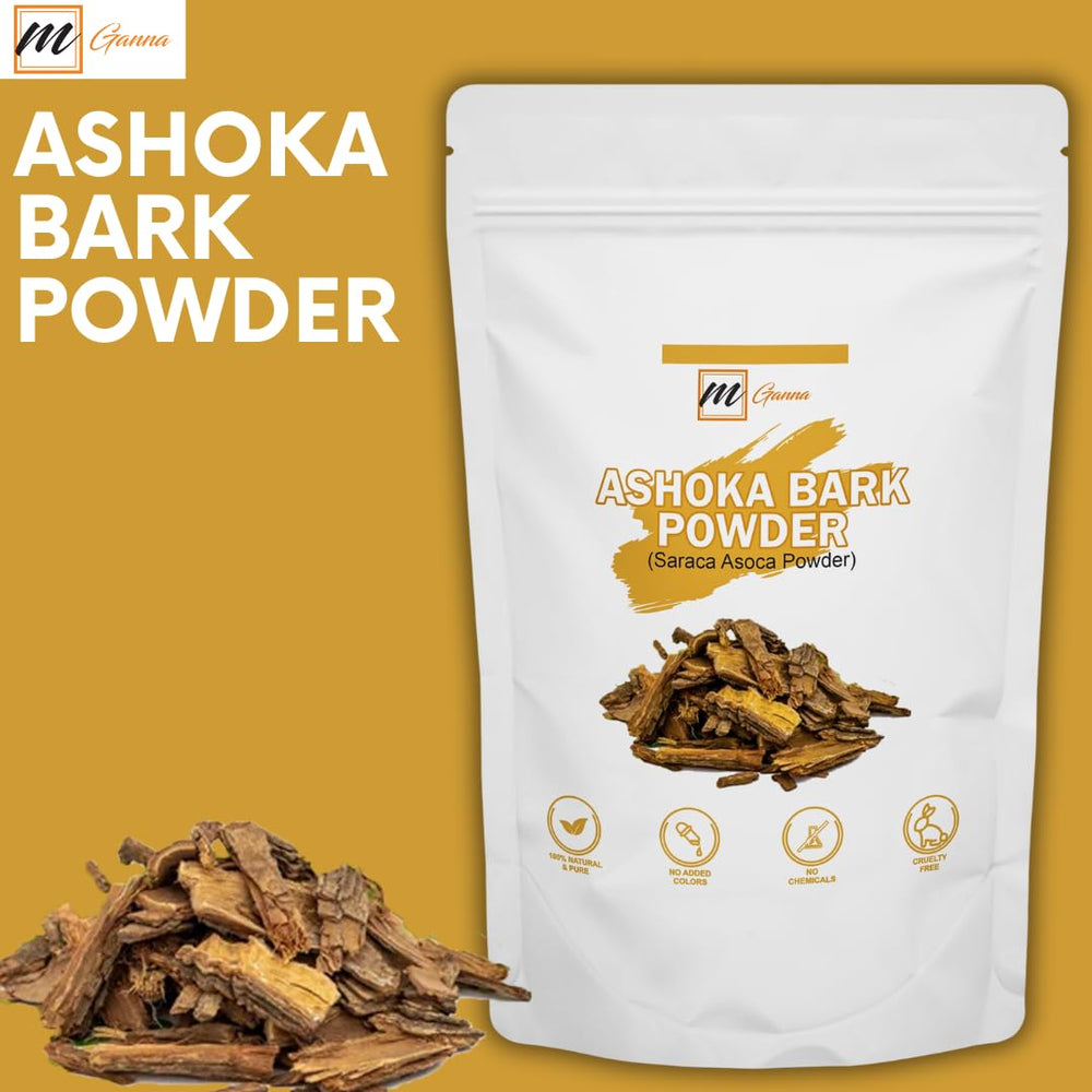 Packaging: jar of Ashoka Bark Powder