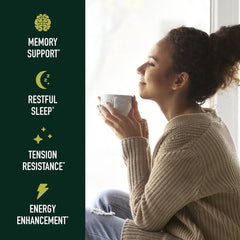 Non-GMO ashwagandha supplement label