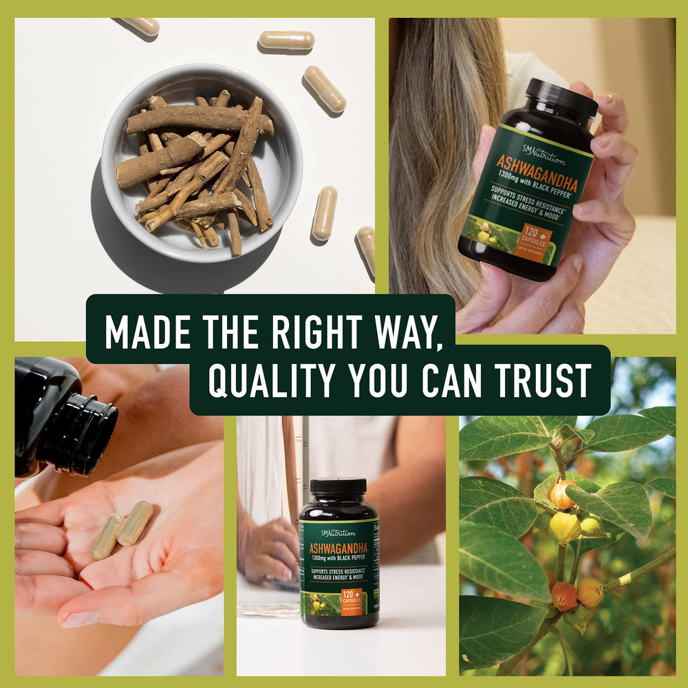 Ashwagandha root powder adaptogen supplement