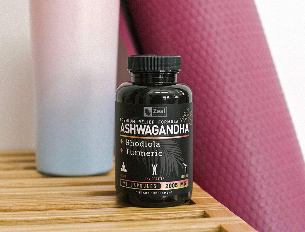 GMP-compliant lab-tested seal on Ashwagandha Complex packaging