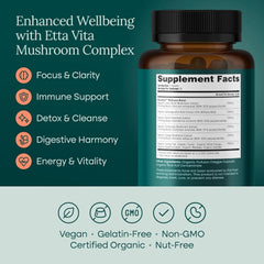 Ashwagandha Cordyceps Chaga Mushroom Capsules
