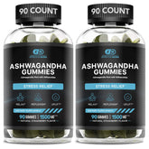 Front view of Effective Nutra Ashwagandha Gummies 1500mg bottle