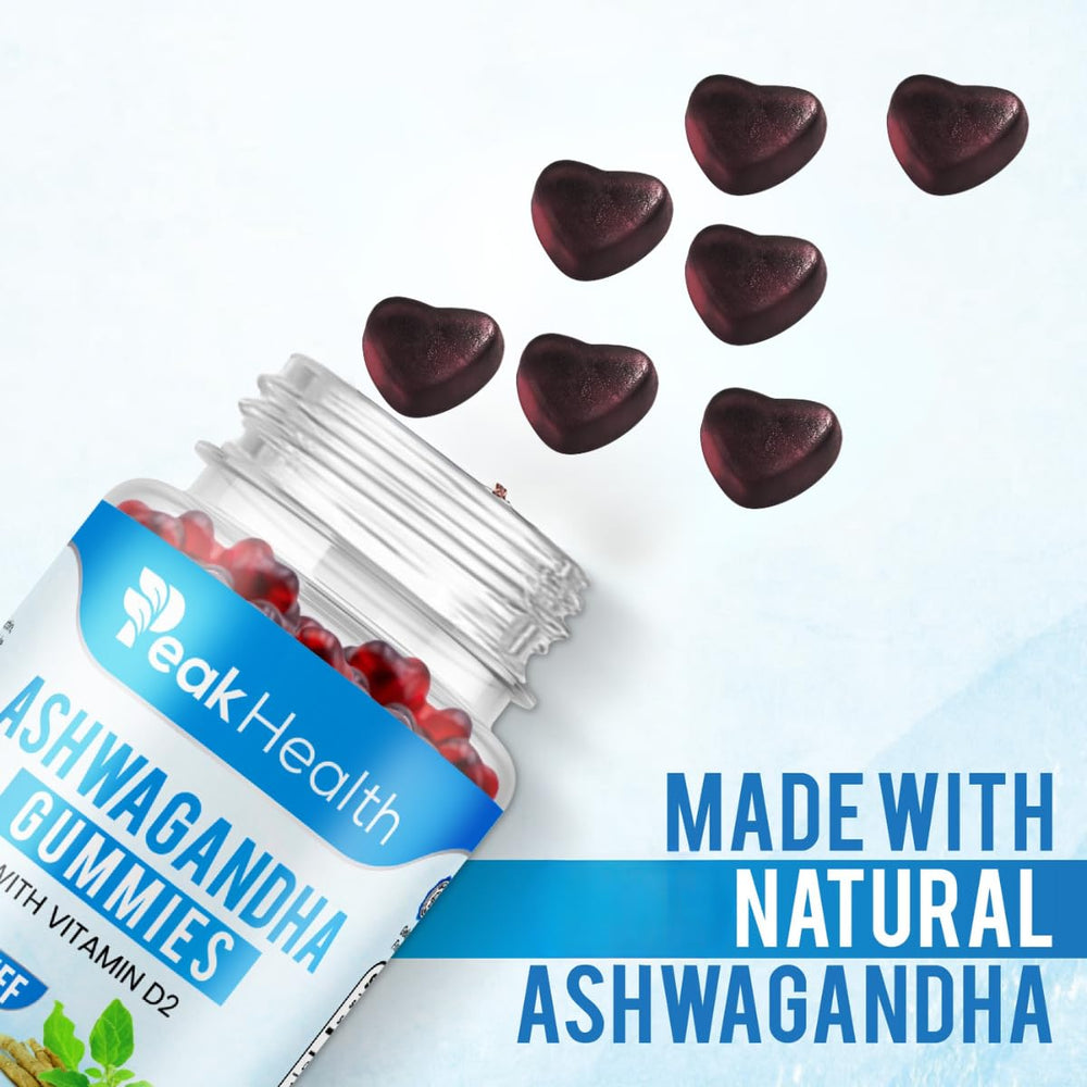Ingredients panel of Ashwagandha Gummies - plant-based, vegan