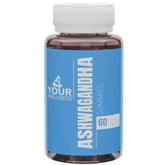 Front view of 60-count Mixed Berry Ashwagandha Gummies bottle