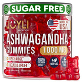 JOYli Ashwagandha Gummies bottle with 60 vegan sugar-free chews
