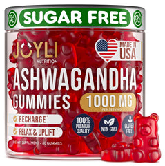 JOYli Ashwagandha Gummies bottle with 60 vegan sugar-free chews