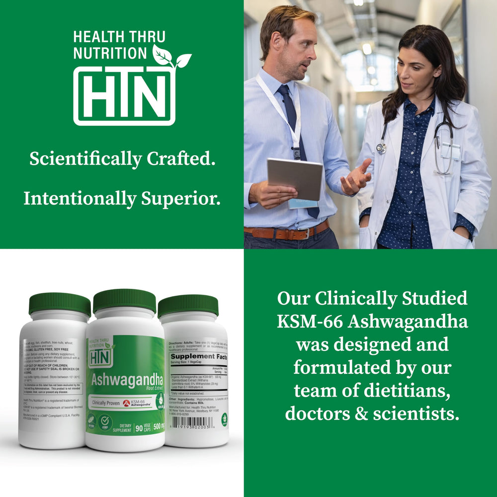 Graphic highlighting clinical studies for Ashwagandha KSM-66