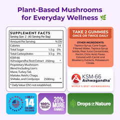 Organic ingredients and vegan-friendly seals
