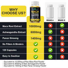 Ingredients spotlight: Maca Root, Ashwagandha, Panax Ginseng