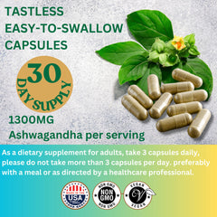 Ashwagandha capsules for mood and metabolism support