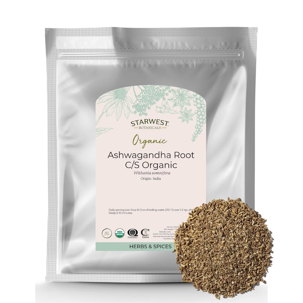 Organic Ashwagandha root bulk 1 lb bag