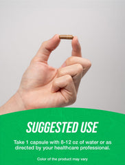 Close-up of Ashwagandha root extract capsules bottle with label