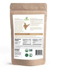 Close-up of fine Ashwagandha powder texture