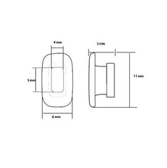 Hypoallergenic silicone nose pads for Costa Maui models and more