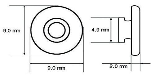 Anti-slip silicone nose pads to keep glasses in place