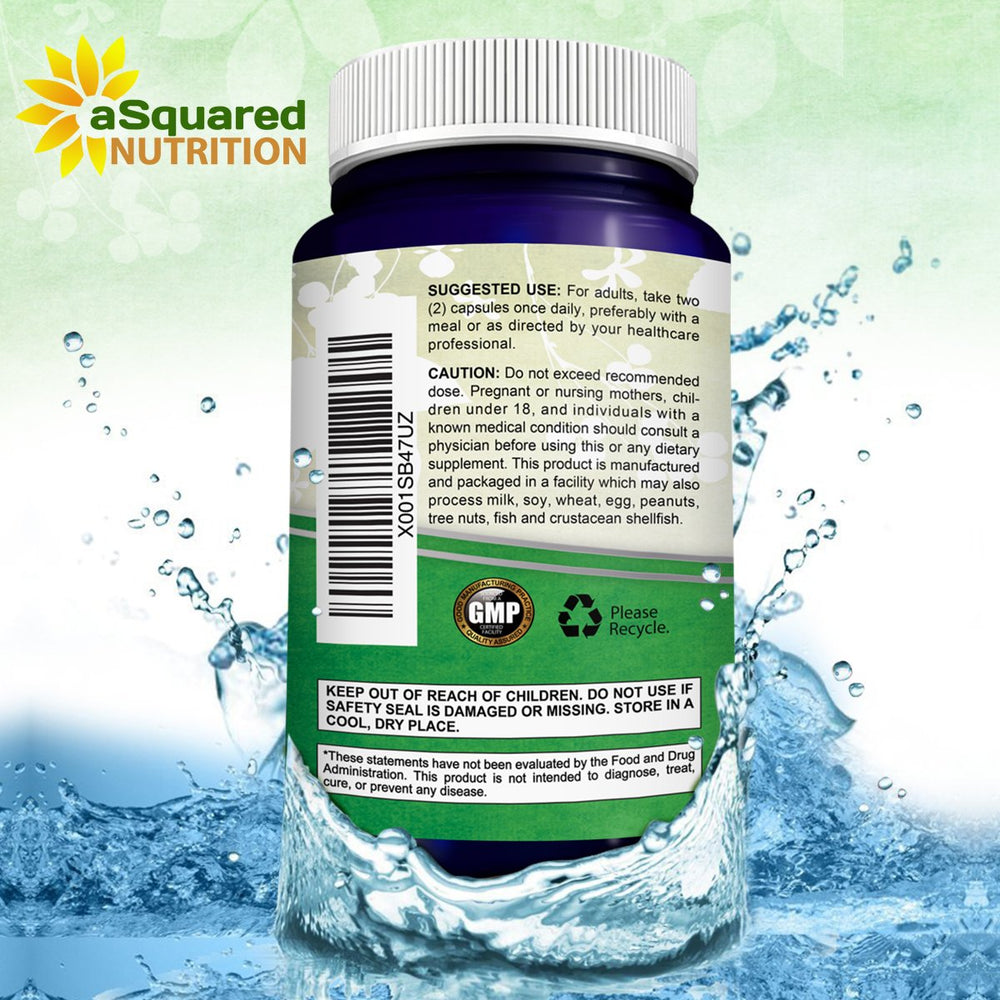 Capsule form Adrenal Support supplement with third-party testing seal