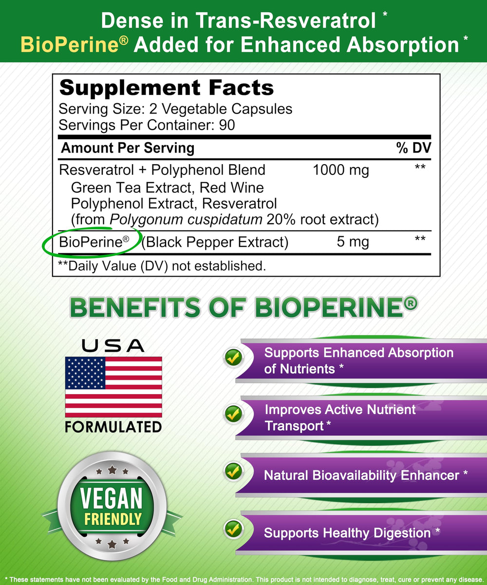 Red wine polyphenol extract graphic on label