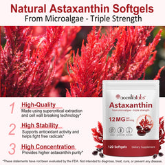 Daily use of astaxanthin 12mg