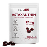 Astaxanthin 12mg softgels bottle front view