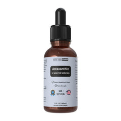 Astaxanthin liquid drops 2 oz bottle front view