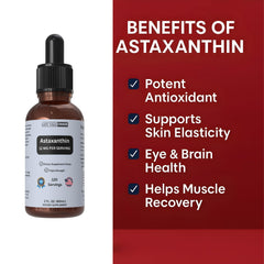 Ingredients and label details of astaxanthin drops