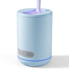 Astinphere UV Toothbrush Holder Travel Case blue - front view