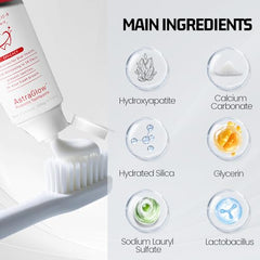 Graphic highlighting 8 functional probiotics for oral care