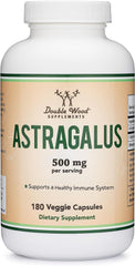 Lifestyle image of Astragalus bottle on white background