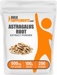 Astragalus extract powder 100g package from BulkSupplements