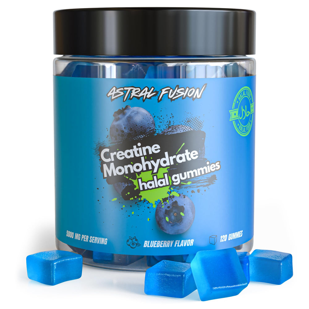 Close-up of blueberry-flavored gummies texture