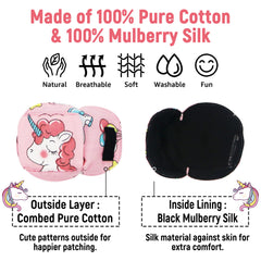 Interior lining: pure cotton fabric with 100% Mulberry silk