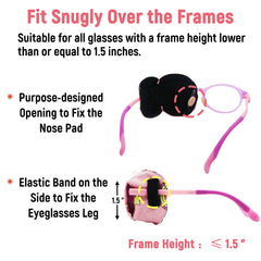 Lightweight over-glasses design shown on glasses