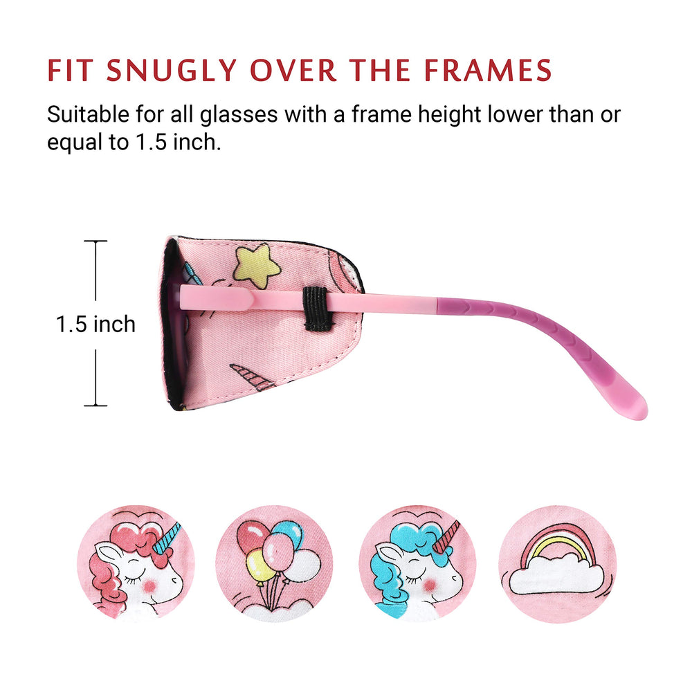 Soft cotton outer with 100% Mulberry silk lining for kids eye patch