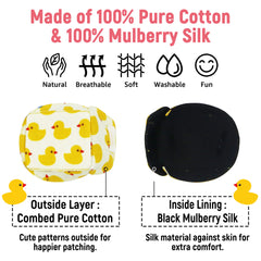 Over-glasses design that fits without pulling on glasses