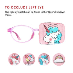Lightweight over-glasses design showing patch does not press on eyelid