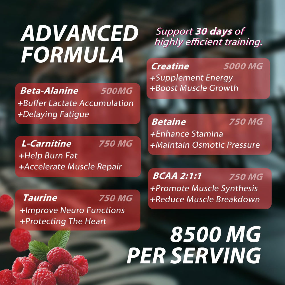 Ingredients: Asumtal Creatine Monohydrate Gummies Raspberry