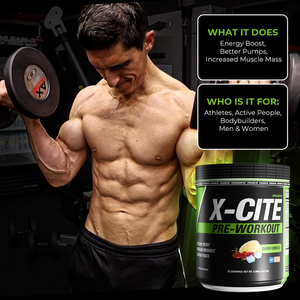ATHLEAN-RX X-CITE professional-grade pre-workout trusted by athletes and trainers